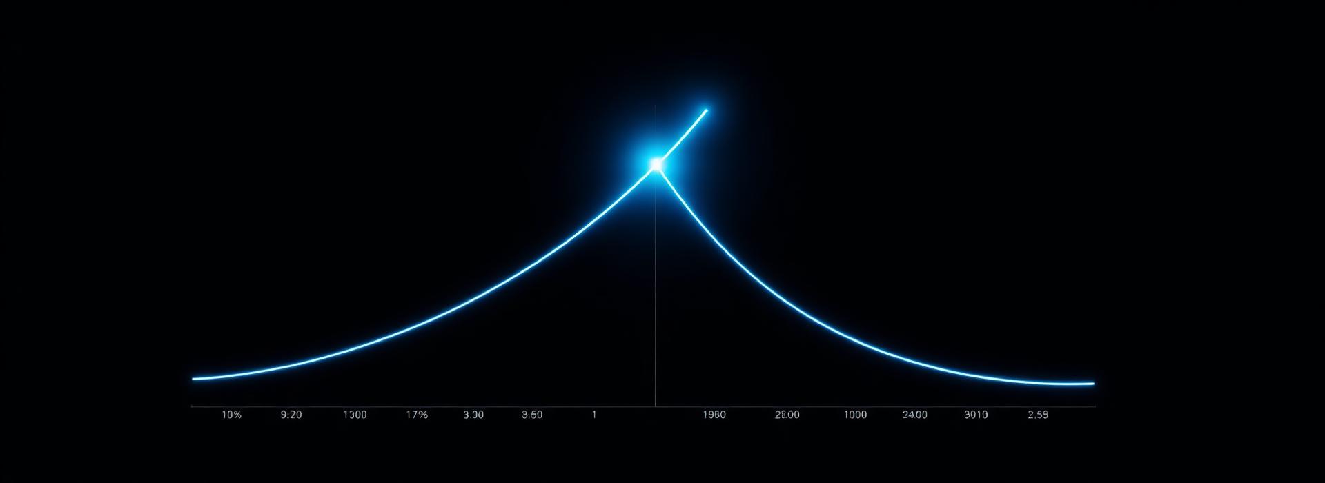 Illustrazione astratta del punto di pareggio